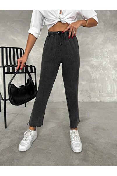 MODA Γυναικείο τζιν παντελόνι με στενό πόδι