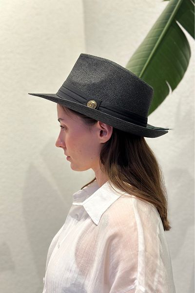 novon Straw Ribbon Panama Hat