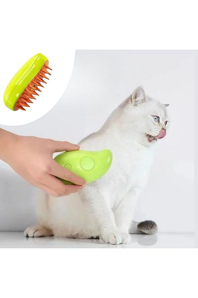 noip Steam Soft Silicone Tip Cat - Dog Hair Grooming Comb Washing Grooming Brush (7474)
