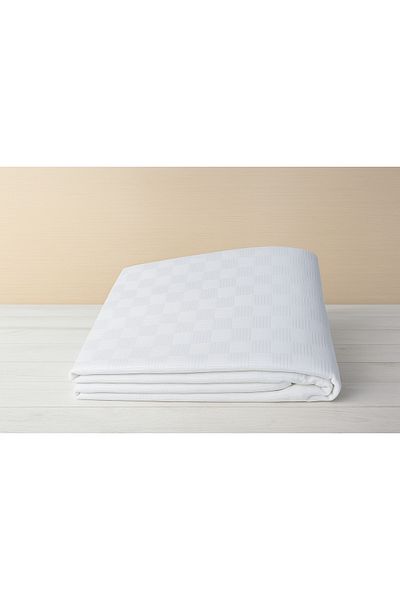 CollessiaHome 100% Cotton Double Luxury Hotel Pique Hotel Bedspread 210X240 cm