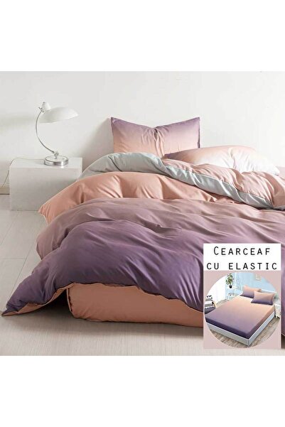 Patul Lenjerie Bumbac Satinat, Pucioasa, 1 Persoana, Pat Single, 4 Piese