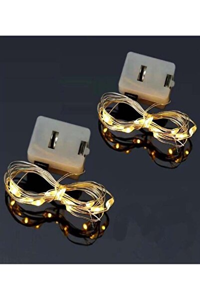 Genel Markalar 1 Metre Peri Led Mini Güç Kutulu Dekoratif led Piller Dahildir 1 adet