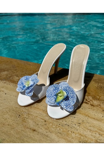 SERENA BD Orkide ayakkabı tokası tak-çıkar klipsli 1 çift charm broş aksesuar