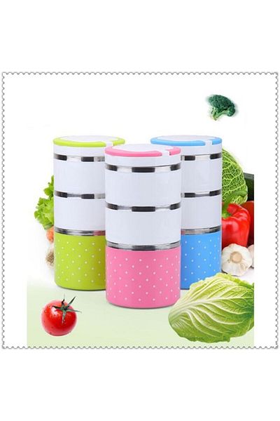 noip Food Thermos with 3-Piece Holder - Hyper 3-Ply Food Thermos (7474)