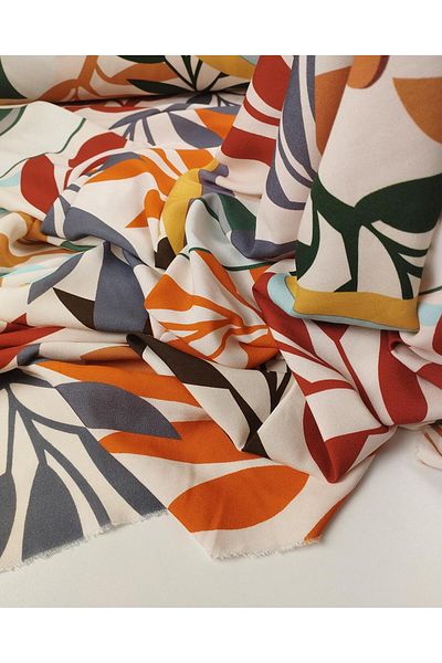 Kumaş Parça Cotton Viscose in Pastel Colors Width: 135
