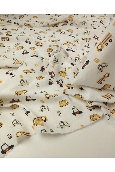 Kumaş Parça Car Patterned Cotton Woven Width: 160