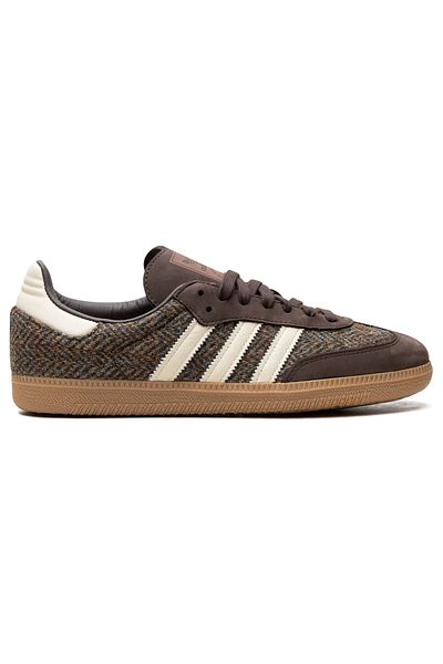 adidas Samba OG Tweed Pack Sneakers – Dark Brown/Cream White/Gum – Premium Nubuck & Tweed Design