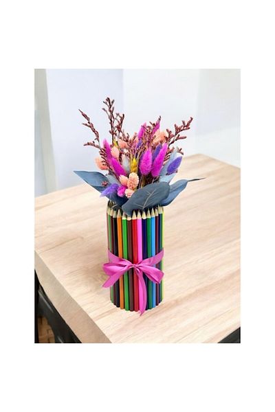 OEM Aranjament floral 'Creioane colorate' 30x9cm