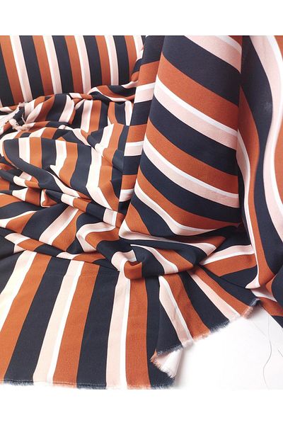 Kumaş Parça 100% Viscose Red Brown Black Ecru Colors Thin Woven Width: 140