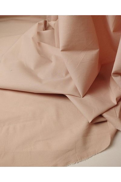Kumaş Parça Poplin Woven in Light Ashy Pink Color Width: 150