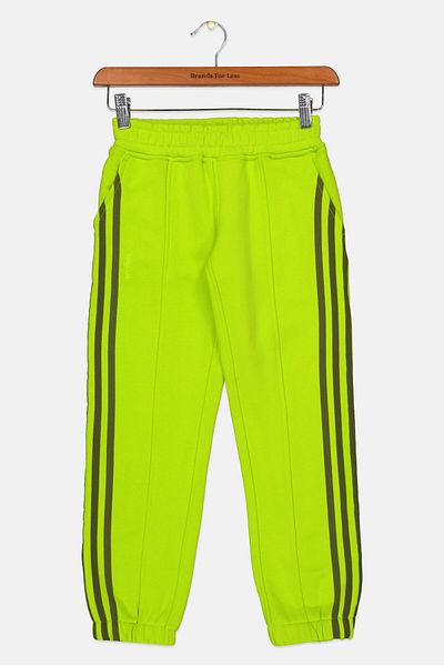 adidas Originals x Ivy Park Kids Boy Brand Logo Outdoor Sweatpants, Lime Green/Black