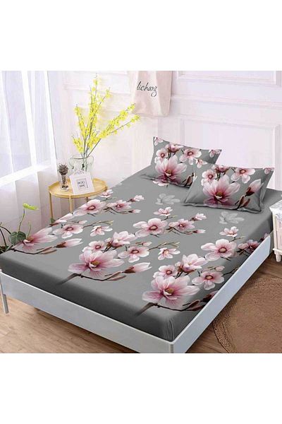 Patul FINET Bed Cover with Elastic + 2 Pillowcases, Pucioasa, Double Bed 180x200