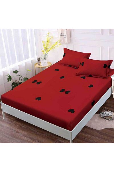 Patul FINET Bed Cover with Elastic + 2 Pillowcases, Pucioasa, Double Bed 180x200