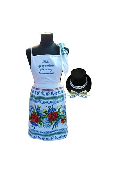 OEM Set șorț de gătit pentru mire și mireasă, 4 piese