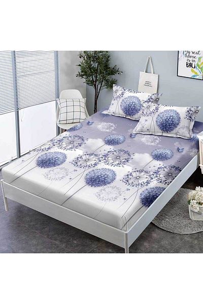 Patul FINET Bed Cover with Elastic + 2 Pillowcases, Pucioasa, Double Bed 180x200
