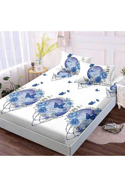 Patul FINET Bed Cover with Elastic + 2 Pillowcases, Pucioasa, Double Bed 180x200