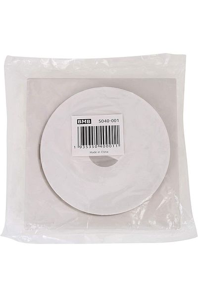 GENERAL BMB Plastic Floor Drain Cover 15x15 cm - White, with Cover and Strainer, Prevents Clogging and Insects