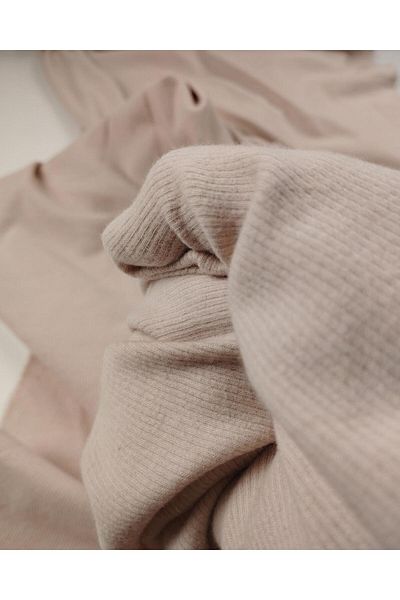 Kumaş Parça Thin Camisole in Ashy Pale Pink Color Knitted Width: 100