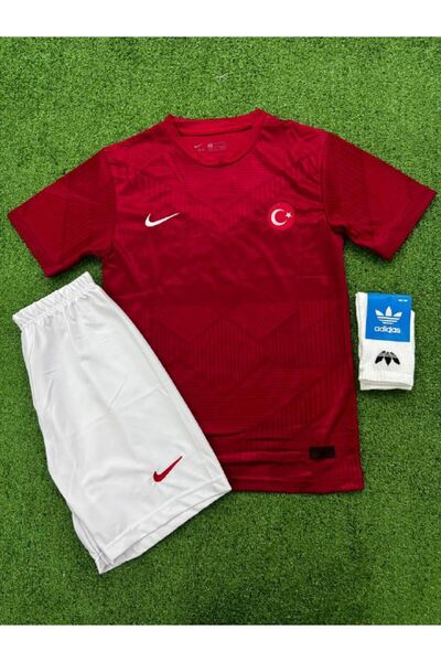 FAMİLYSTAN Türkiye Euro 2024 Kenan Yıldız 19 Numara Çocuk Forması KIRMIZI