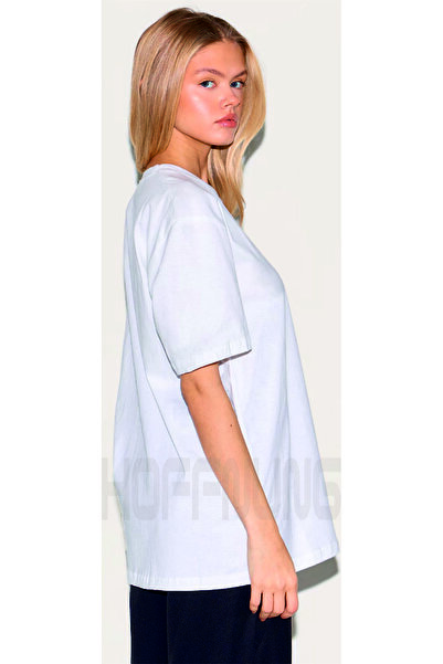 HOFFNUNG T SHIRT Γυναικείο μπλουζάκι BLACK DESIGN o oversized Μπλουζάκι που αναπνέει με ανοιχτό ώμο