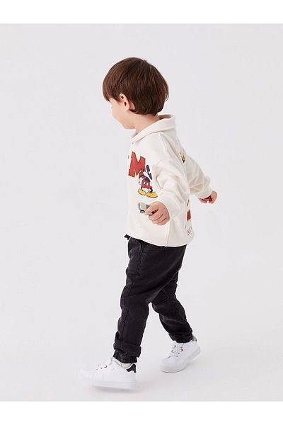 LC Waikiki Lcw Baby Anthracite Waist Elastic Basic Baby Boy Jean Trousers