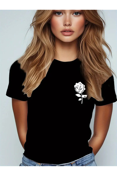 HOFFNUNG T SHIRT σχέδιο λουλουδιών oversized