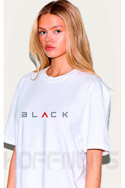 HOFFNUNG T SHIRT Γυναικείο μπλουζάκι BLACK DESIGN o oversized Μπλουζάκι που αναπνέει με ανοιχτό ώμο