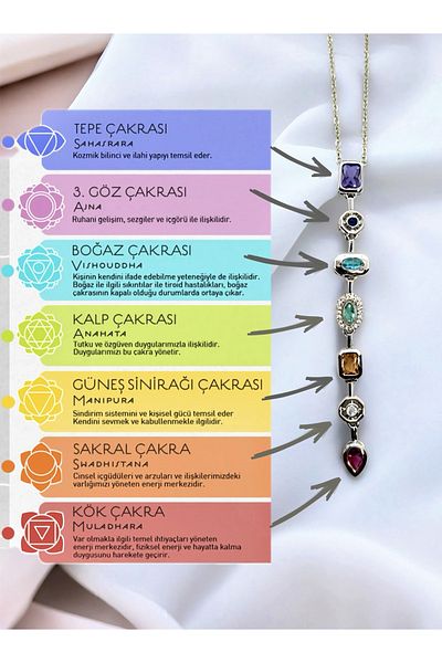 MR Colorful Zircon Stone Y Model Steel Necklace