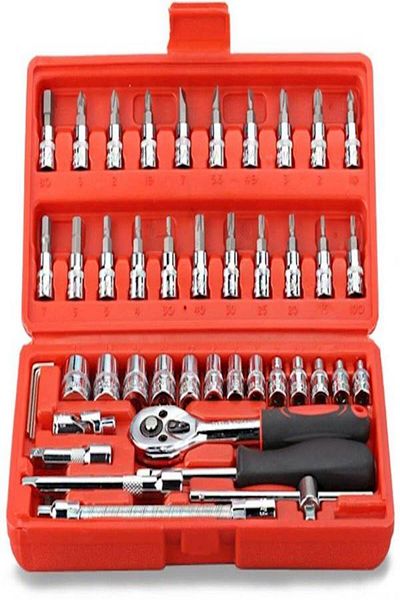 GENERAL Open-End and Closed-End Wrench Set for Auto Repairs (49 Pieces)