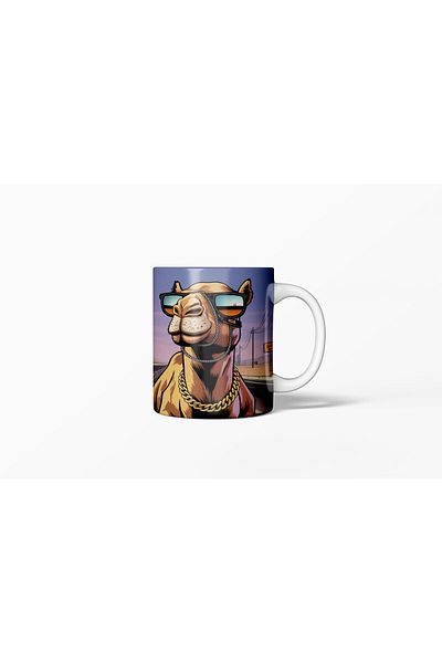 MECKSA Grand Theft Auto 6 Arab Camel Theme Coffee Cup 11 oz
