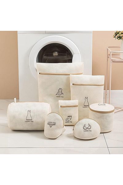 COOYA Mesh Laundry Bags for Thin Clothes Clothes Storage Anti-deformation and Reusable Polyester Organizer