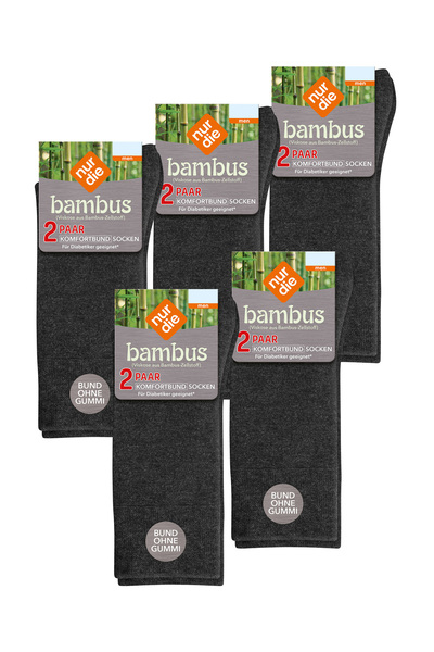 NUR DIE Freizeitsocken Komfortbund Socken Viskose Socken Strumpf Strümpfe