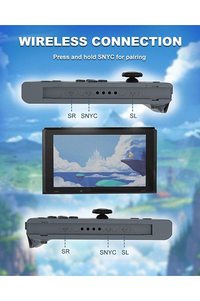 COOYA Controller for Switch, Replacement for Wireless Controllers Support Vibration/6-Axis Gyroscope