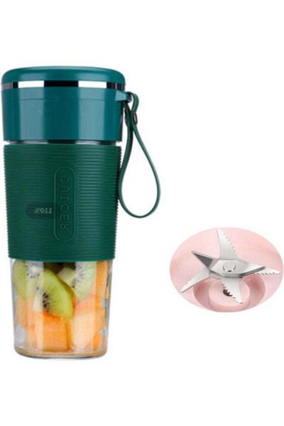COOYA Wireless Rechargeable Juicer With USB 300 ml 650 W PSZHkc1301 Green/Clear