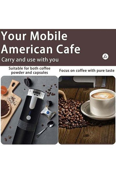 COOYA 2 in 1 Portable Electric Espresso Coffee Machine, rechargeable, V60 Coffee Maker for Travelling