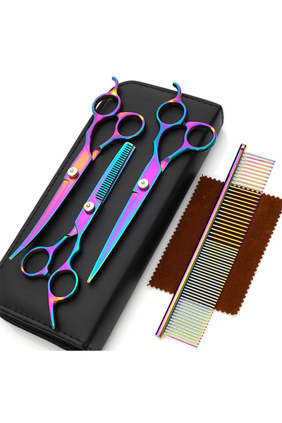 sharpdo مقص قص الشعر ومقصات التخفيف - مقص حلاقة احترافي حاد لتصفيف الشعر