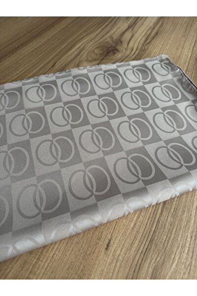 Degs Scarf Jakar Şal OO Desenli İpeksi Şal Bej