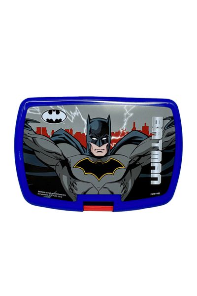 First Kid High-Quality DC Batman Sandwich Box Blue 630ml