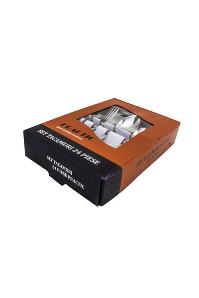 AzHome Cutlery set, Stainless steel, 24 pieces