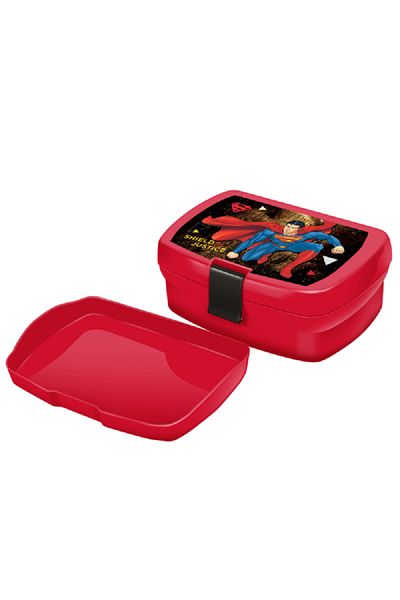 First Kid Disney DC's Superman Sandwich Box with Inner Tray Red 630ml