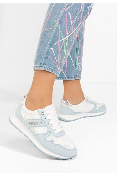 B T Shoes Teniși dama Satina bleu