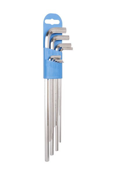 Unior 220/3LPH 10-Piece Chrome Vanadium Steel Extended Hexagonal Key Set