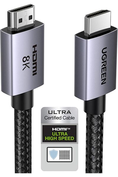 Ugreen 8K HDMI 2.1 Cable 1M, 48Gbps Certified Ultra High-speed HDMI Cord, 8K@60HZ,4K@240HZ/144HZ/120