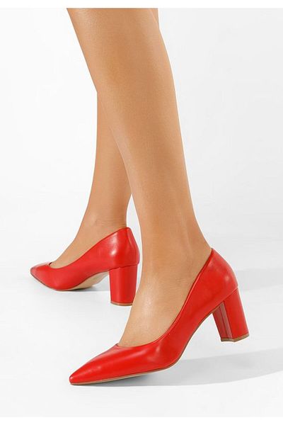 B T Shoes Danza red high heel shoes