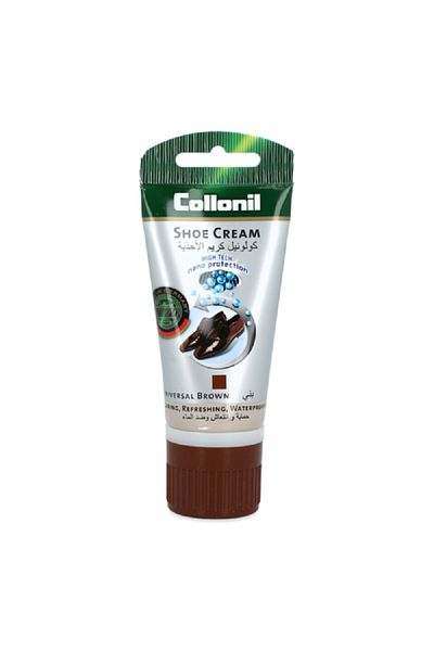 Collonil High-Tech Nano Protection Smooth Glossy Finish Shoe Cream Brown 50m