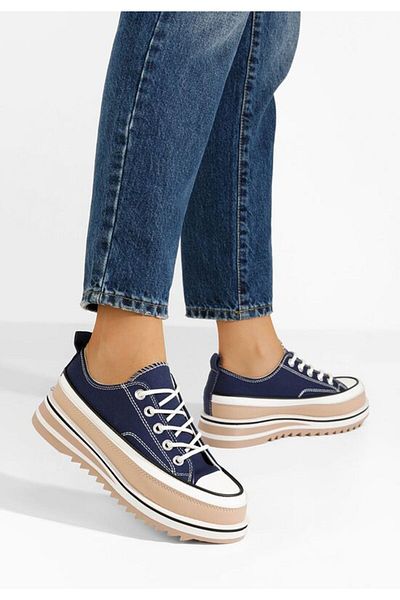 B T Shoes Tenisi cu platformă Menola navy