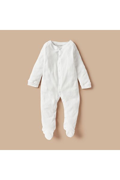 Juniors Bird Print Romper With Button Closure