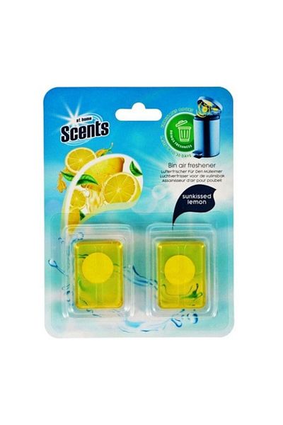 At Home Odorizant cos de gunoi At Home Scents 2 x 5 grame, Lemon