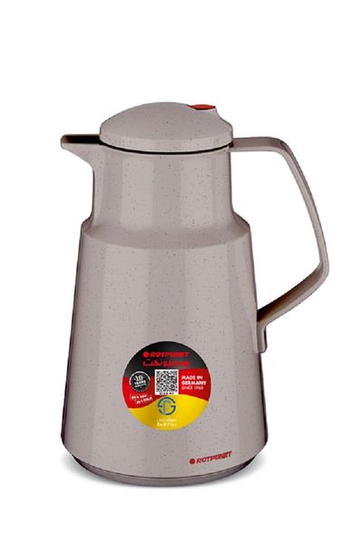 ROTPUNKT 290 High Quality Ergonomic Handle Glitter Effect Vacuum Jug Beige 1 Liter