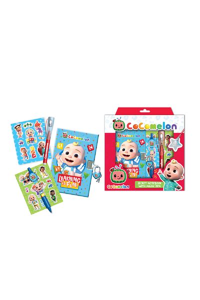 First Kid Cocomelon Kids Secret Notebook with Magic Pen Multicolor